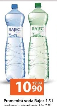 Přírodní voda Rajec