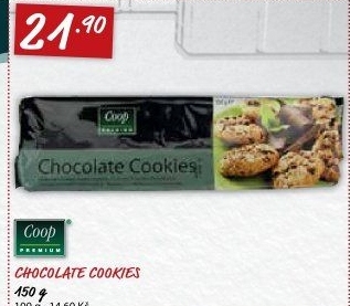 Sušenky Cookies Coop Premium