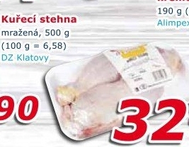 Kuřecí stehna mražená DZ Klatovy