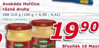 Hořčice Avokádo