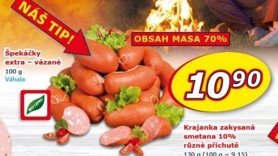 Špekáčky extra vázané Váhala