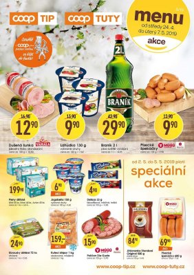 akční leták COOP 24.4.2019-7.5.2019
