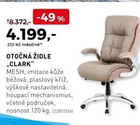 Otočná židle Clark