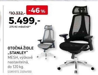 Otočná židle Stanley