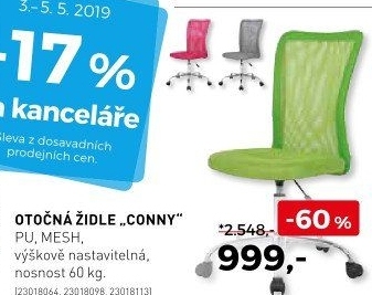 Otočná židle Conny