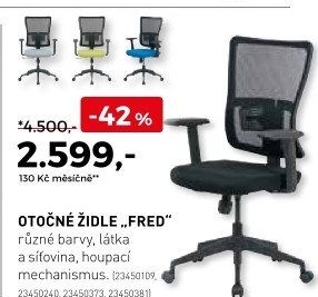 Otočná židle Fred