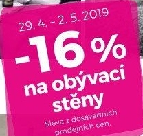 -16% na obývací stěny