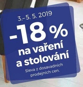 -18% na vaření a stolování