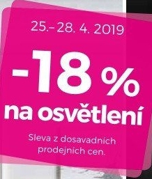 -18% na osvětlení