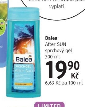 Sprchový gel po opalování After Sun Balea