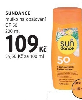 Mléko na opalování OF 50 Sundance