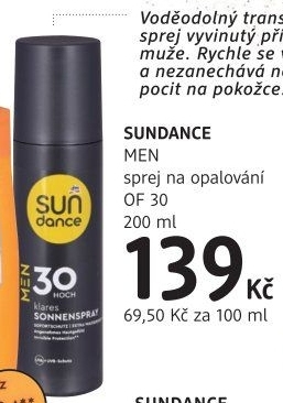 Sprej pánský na opalováni OF 30Sundance