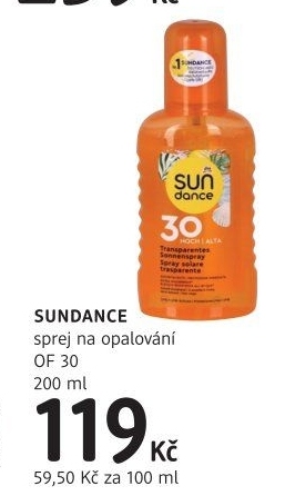 Sprej na opalování OF 30 Sundance