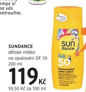 Mléko dětské na opalování OF 50 Sundance
