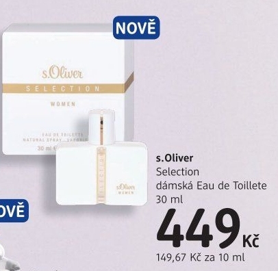 Toaletní voda dámská Selection s.Oliver