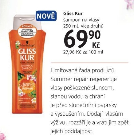 Šampon Gliss Kur Schwarzkopf