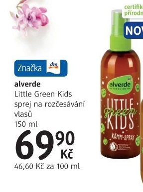 Sprej na vlasy dětský Alverde