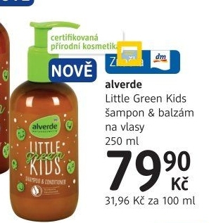 Šampon a balzám 2v1 dětský Alverde