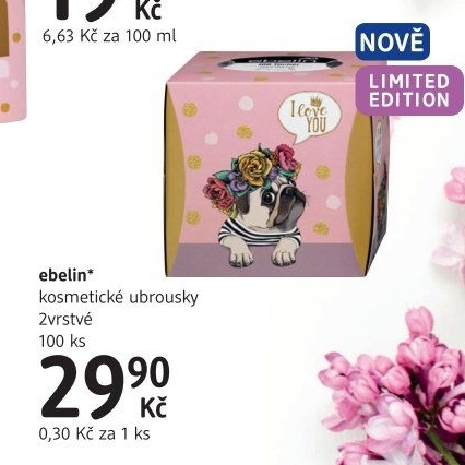 Kapesníčky papírové 2vrstvé Ebelin - box