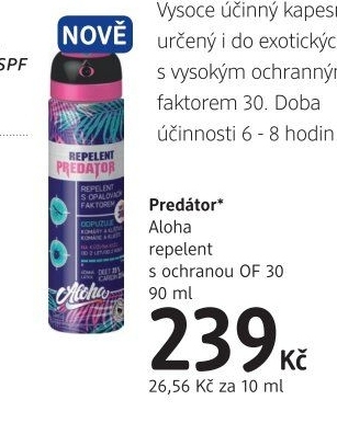 Repelent Aloha OF 30 Predator Leroy