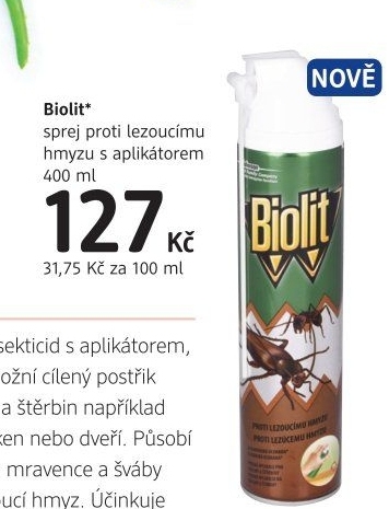 Přípravek proti lezoucímu hmyzu sprej Biolit