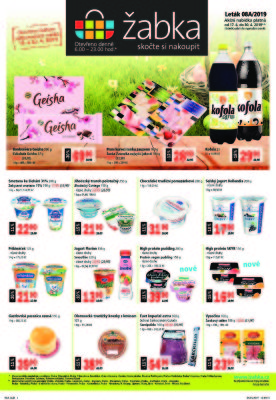 akční leták Žabka 17.4.2019-30.4.2019