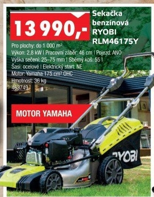 Benzínová sekačka Ryobi RLM46175Y
