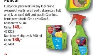 Přípravek proti padlí Folicur AL Bayer Graden