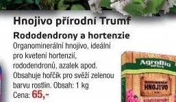 Hnojivo na Rododendrony Trumf AgroBio