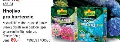 Hnojivo krystalické pro hortenzie Floria