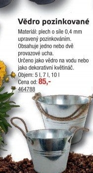 Plechový kbelík