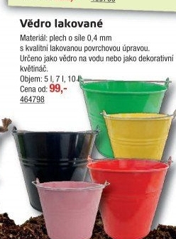 Plechový kbelík