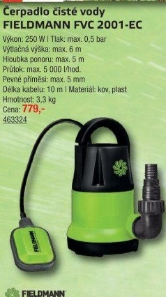 Čerpadlo Fieldmann FVC 2001-EC