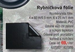 Jezírková fólie