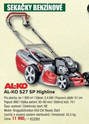 Benzínová sekačka AL-KO Highline 527 SP