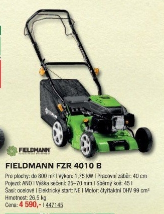 Benzínová sekačka s pojezdem Fieldmann FZR 4010-B