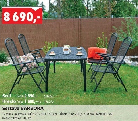 Zahradní set Barbora