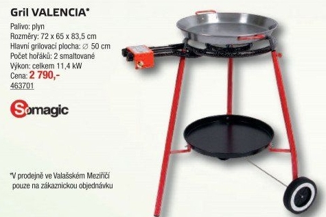 Gril plynový Valencia Somagic