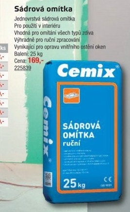 Sádrová omítka Cemix
