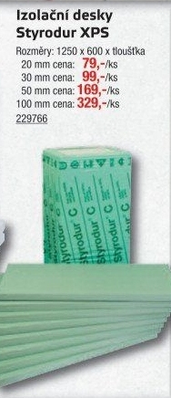 Extrudovaný polystyren Isover Styrodur