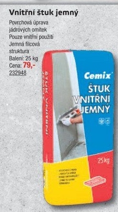 Štuková omítka Cemix