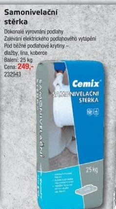 Samonivelační stěrka Cemix
