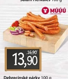 Párky debrecínské Maso uzeniny Písek
