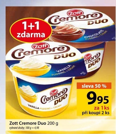 Dezert Cremore Duo Zott