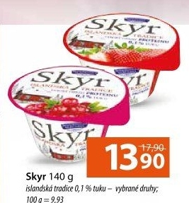 Dezert zakysaný ochucený Skyr Bohušovická mlékárna