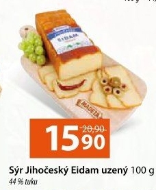 Sýr Eidam uzený 44% Jihočeský Madeta