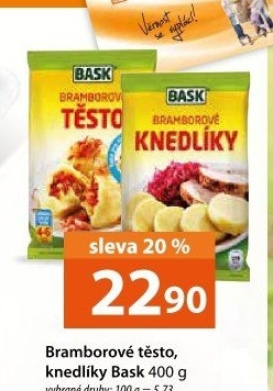 Těsto bramborové v prášku Bask