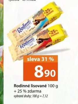 Sušenky Rodinné polomáčené Sedita