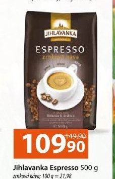 Zrnková káva Jihlavanka Espresso