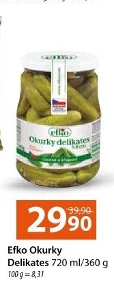 Okurky delikates Efko